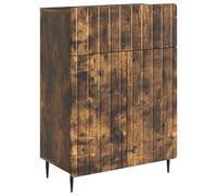 mtlskopl Buffet en chêne fumé - 66 x 34,5 x 92 cm - Commode en bois avec tiroir et portes battantes - Buffet moderne pour salon, salle à manger, couloir