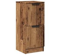 mtlskopl Buffet Meuble de Rangement Bois d'Ingénierie Armoire de Rangement Compacte Table de Chevet pour Salon Chambre Entrée Coloris Vieux Bois 30x30x70 cm
