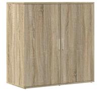 mtlskopl Buffet Meuble de Rangement Commode Basse en Bois d'Ingénierie, Bahut de Salon Moderne et Robuste Coloris Chêne Sonoma pour Entrée et Couloir, 79 x 38 x 80 cm