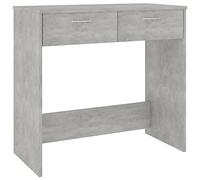 mtlskopl Bureau Informatique 80x40x75 cm Bois d'Ingénierie Gris Béton | Ce bureau compact de 80 cm s'intègre facilement dans votre chambre ou studio pour créer un coin de travail efficace.