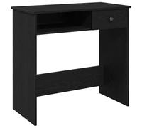 mtlskopl Bureau Informatique Noir 80x40x75 cm en Bois d'Ingénierie
