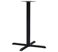 mtlskopl Cadre de table de bistro, noir, 76 x 76 x 107 cm, pieds de table en fonte de style industriel, pied de table stable pour tables mange-pieds, tables de bistrot et gastronomie, cadre de