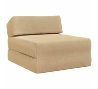mtlskopl Canapé-lit Pliable 1 Place, Chauffeuse Convertible en Matelas de Sol, Fauteuil Lit d'Appoint en Tissu pour Salon et Chambre, Vert Gris, 60 x 70 x 41 cm