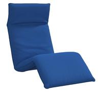 mtlskopl Chaise longue pliable avec dossier, canapé de sol réglable sur 5 positions, 175 x 54 x 8,5 cm, pour jardin, plage et yoga, tissu Oxford, bleu roi