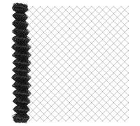 mtlskopl Clôture à chaînes, grise, 100 x 160 cm, en acier, design moderne, robuste et durable, pour jardin, terrasse, balcon et extérieur