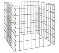 mtlskopl Composteur carré 50 x 50 x 50 cm en fer - Design moderne - Robuste et durable - Pour petits jardins, balcons et terrasses