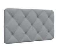 mtlskopl Coussin de tête de lit gris clair 90 cm en polyester matelassé en losange facile à monter, respirant, peu encombrant