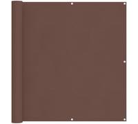 mtlskopl Écran de Balcon Marron 110x300 cm Tissu Oxford Brise-Vue Terrasses | Toile d'ombrage rectangulaire pour jardin et terrasse avec œillets en aluminium solides pour un montage rapide et facile.