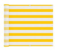mtlskopl Écran de Balcon Rayé Jaune et Blanc 100 x 400 cm