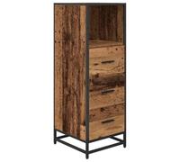 mtlskopl Ensemble de meubles de salle de bain 35 x 37,5 x 100 cm en bois recyclé - Étagère moderne avec tiroir - Peu encombrant - Pour petites salles de bain