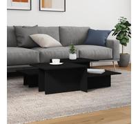 mtlskopl Ensemble table basse moderne en bois - Table d'appoint Duo - 111,5 x 50 x 33 cm - Durable et robuste - Pour salon, chambre à coucher, bureau et cuisine