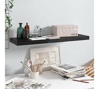 mtlskopl Étagère flottante noire brillante 80 x 23,5 cm en cadre métallique MDF nid d'abeille Montage invisible Charge maximale 10 kg Étagère flottante moderne pour salon, cuisine, salle de bain