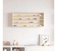 mtlskopl Étagère murale, en bois, marron, 80 x 8,5 x 36 cm, en bois massif, vitrine de collection avec design minimaliste pour salon, bureau, couloir, pour présenter et organiser