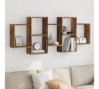 mtlskopl Étagère murale en bois recyclé - 159 x 18 x 65 cm - En matériau dérivé du bois avec capacité de charge de 30 kg - Étagère flottante peu encombrante pour salle de bain, cuisine, salon ou