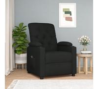 mtlskopl Fauteuil de relaxation électrique, noir, 78,5 x 93 x 96,5 cm, 3 positions, télécommande, polyester/bois/métal, fauteuil TV, accoudoirs larges