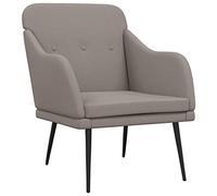 mtlskopl Fauteuil de Relaxation Salon Taupe 63x76x80 cm Tissu