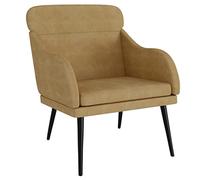 mtlskopl Fauteuil marron 63 x 76 x 80 cm velours tapissé fauteuil relax