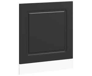 mtlskopl Kalmar Panneau de lave-vaisselle noir 60 x 1,5 x 67 cm en matériau dérivé du bois Panneau avant moderne pour couvercle de lave-vaisselle, robuste, facile d'entretien, design intemporel pour
