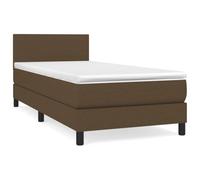mtlskopl Lit à sommier tapissier - 80 x 200 cm - Lit simple avec matelas et surmatelas - Tête de lit réglable en hauteur - Robuste - Pour chambre à coucher, chambre d'adolescent, chambre d'amis