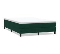 mtlskopl Lit à sommier tapissier en velours, vert foncé, 160 x 210 cm, sans matelas, avec sommier à lattes, cadre de lit robuste, design moderne, pour chambre à coucher et chambre d'amis