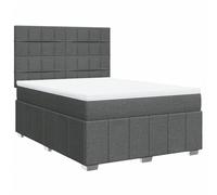 mtlskopl Lit à sommier tapissier, gris foncé, 160 x 200 cm, avec matelas à ressorts ensachés, matelas et coussin, canapé-lit, design moderne, pour chambre à coucher, chambre d'amis