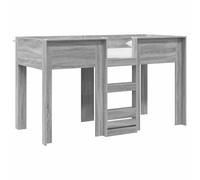 mtlskopl Lit superposé pour enfant - 75 x 190 cm - En bois - Peu encombrant - Pour frères et sœurs - Lit double stable pour chambre d'enfant - Chêne Sonoma gris
