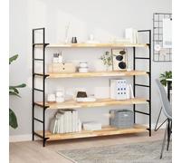 mtlskopl Lot de 3 étagères flottantes - 120 x 40 x 4 cm - En bois d'acacia non traité - Design moderne - Robuste et durable - Pour salon, cuisine, salle de bain, couloir, bureau