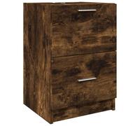 mtlskopl Meuble de lavabo - Chêne fumé - 40 x 37 x 59 cm - Matériau du bois avec tiroir et compartiment - Design moderne - Robuste et facile d'entretien - Pour petites salles de bains et WC d'invités