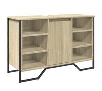 mtlskopl Meuble de lavabo, chêne Sonoma, 91 x 35 x 60 cm, matériau dérivé du bois, design moderne, avec miracle de rangement, pour petites salles de bains et toilettes d'invités