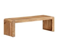 mtlskopl Meuble TV bas 110 x 33 x 33 cm en bois d'acacia massif avec charme rustique style maison de campagne - Meuble TV peu encombrant pour salon et chambre à coucher