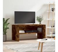mtlskopl Meuble TV en chêne fumé, 80 x 40 x 40 cm, moderne, avec compartiment ouvert, pour salon, chambre à coucher et bureau à domicile