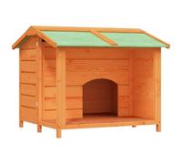 mtlskopl Niche pour chien en pin massif, niche pour jardin, espace de couchage robuste pour animaux de compagnie, niche avec toit de protection, niche pour animaux de compagnie 96 x 87 x 80,5 cm