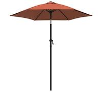 mtlskopl Parasol Inclinable de Jardin 200x224cm Aluminium Terre Cuite