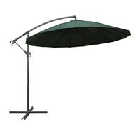 mtlskopl Parasol Suspendu 3m Vert Jardin Parasol Déporté Mât Aluminium
