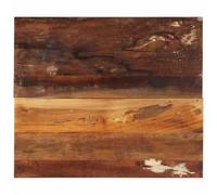 mtlskopl Plateau de table 70 x 60 cm en bois recyclé massif 15-16 mm rustique poli et laqué pour table basse, salle à manger, balcon, cuisine, salon