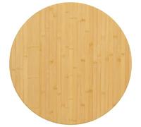 mtlskopl Plateau de table en bambou 80 x 2,5 cm rond laqué, robuste et facile d'entretien, pour table de cuisine, salle à manger, balcon, table basse, table à manger, design moderne pour salon et