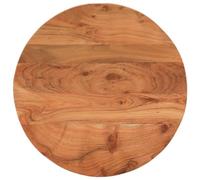 mtlskopl Plateau de table en bois massif d'acacia - 50 cm - Rond - Non traité - 2,5 cm d'épaisseur - Peut être peint selon vos envies - Pour cuisine, salle à manger, balcon, table d'appoint, table de