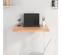 mtlskopl Plateau de table en bois massif de chêne - 60 x 50 x 4 cm - Bord naturel traité - Pour cuisine, salle à manger, balcon, petite table à manger, moderne et durable - Pour salon, bureau et