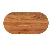 mtlskopl Plateau de table ovale 100 x 50 x 3,8 cm en bois massif d'acacia non traité, design moderne, robuste et durable, pour cuisine, salle à manger, balcon, projet de meubles DIY