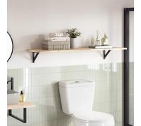 mtlskopl Plateau de table rectangulaire en bois d'acacia non traité - 140 x 40 x 2 cm - Design moderne - Robuste et durable - Pour cuisine, salle à manger, balcon, bureau