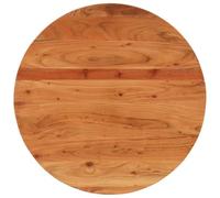 mtlskopl Plateau de table rond en acacia - 70 x 2,5 cm - Bois massif non traité - Robuste et durable - Pour salon, cuisine, balcon et bureau