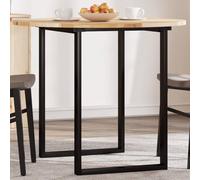 mtlskopl Plateau de table rond en bois d'acacia - Diamètre : 90 x 2 cm - Non traité - Pour cuisine, balcon, bureau