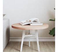 mtlskopl Plateau de table rond en bois de hêtre non traité - Design moderne - Pour table de bar, table d'appoint, balcon, cuisine, salle à manger, salon et bureau à domicile