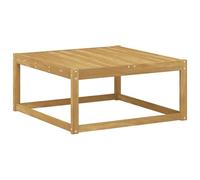 mtlskopl Repose-pieds d'extérieur en bois d'acacia massif - Blanc - 79 x 79 x 37 cm - Tabouret de jardin pour terrasse et balcon - Module tabouret de salon en bois - Repose-pieds et tabouret d'appoint