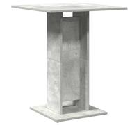 mtlskopl Table de bistrot - Gris béton - 60 x 60 x 75 cm - Table à manger moderne en bois - Table de cuisine carrée pour petits espaces - Table à manger stable aspect béton pour bistro et cuisine