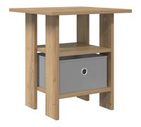 mtlskopl Table de Chevet avec Tiroir et Étagère Ouverte Table de Nuit en Bois d'Ingénierie Meuble de Rangement Moderne pour Chambre et Salon Chêne Artisanal 41 x 40 x 45 cm