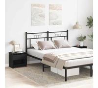 mtlskopl Table de chevet en chêne noir 40 x 30 x 39 cm avec tiroir et étagère, en bois texturé, pour lit double et sommier tapissier