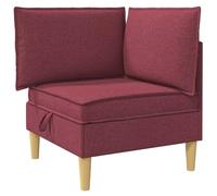 mtlskopl Tabouret rembourré avec espace de rangement, pouf carré avec compartiment de rangement, ottoman moderne avec housse en tissu et cadre en bois, polyvalent 1 place pour le salon