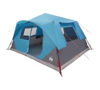 mtlskopl Tente instantanée bleue 365 x 280 x 200 cm - Grande tente jetable en polyester et acier pour camping, plage et festivals - Tente de groupe pliable avec ouverture d'air