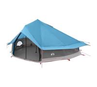 mtlskopl Tente tipi bleue 800 x 800 x 430 cm - Grande tente pyramide en polyester et acier pour camping et extérieur, tente de groupe pliable avec ouverture d'air pour jardin et excursions